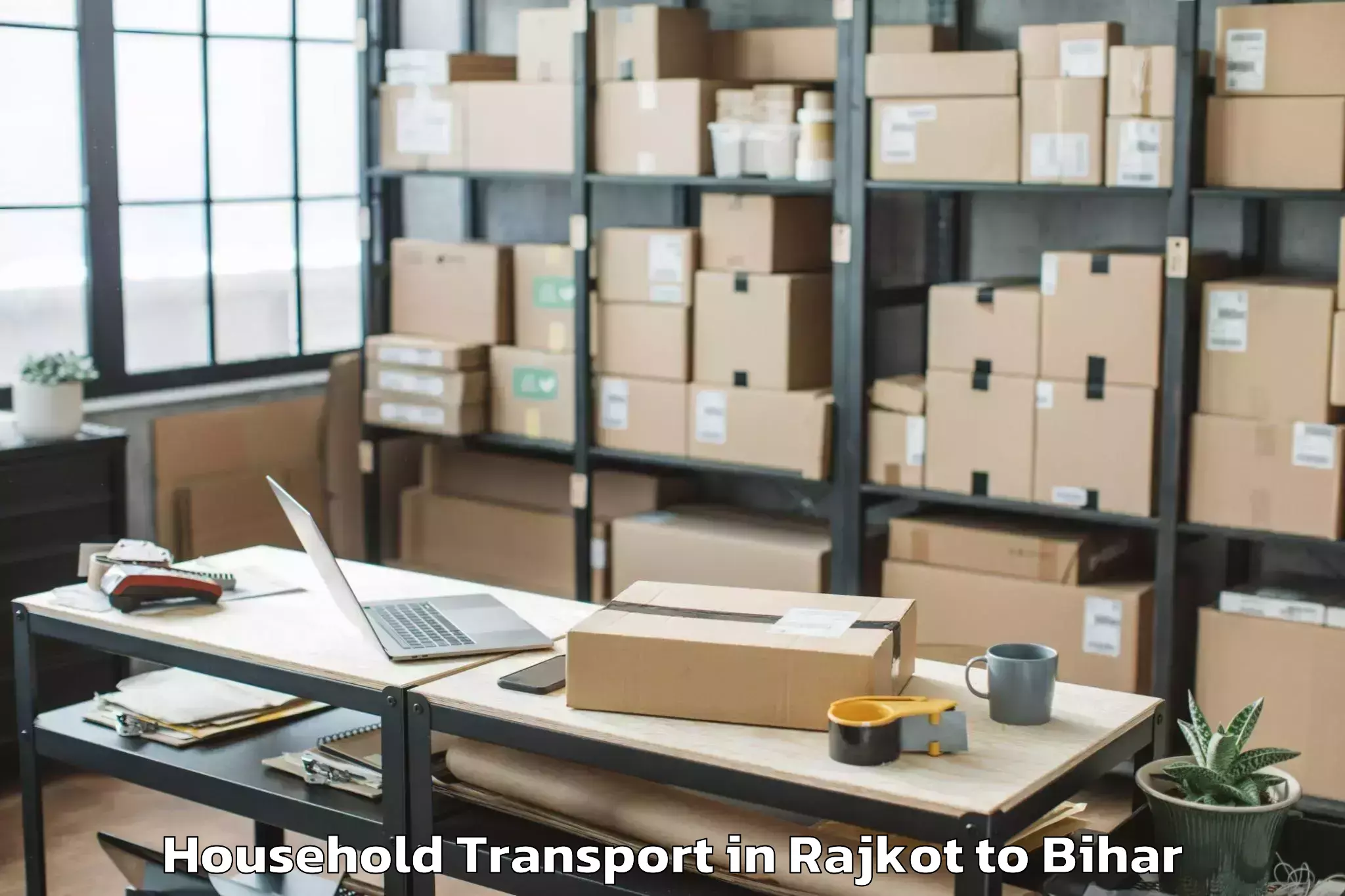 Get Rajkot to Chausa Household Transport